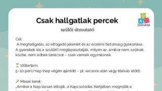 A kapcsolódás kertje -  szülői gyakorlatok